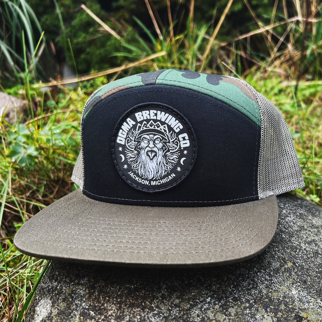 Bear the Crown, Camouflage Trucker Hat (Seven Panel Snapback)